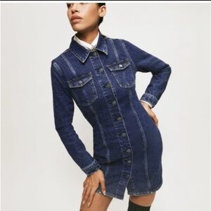 Reformation Denim Mini Dress